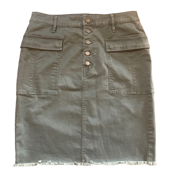 Ana Green Denim Pencil Jean Skirt Size 4 (27) - Picture 1 of 5